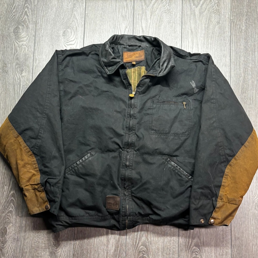 Outback Trading Company Oilskin Jacket Mens 2XL Waterproof Western Lined Coat